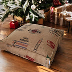 Coffee Jute Floor Cushion