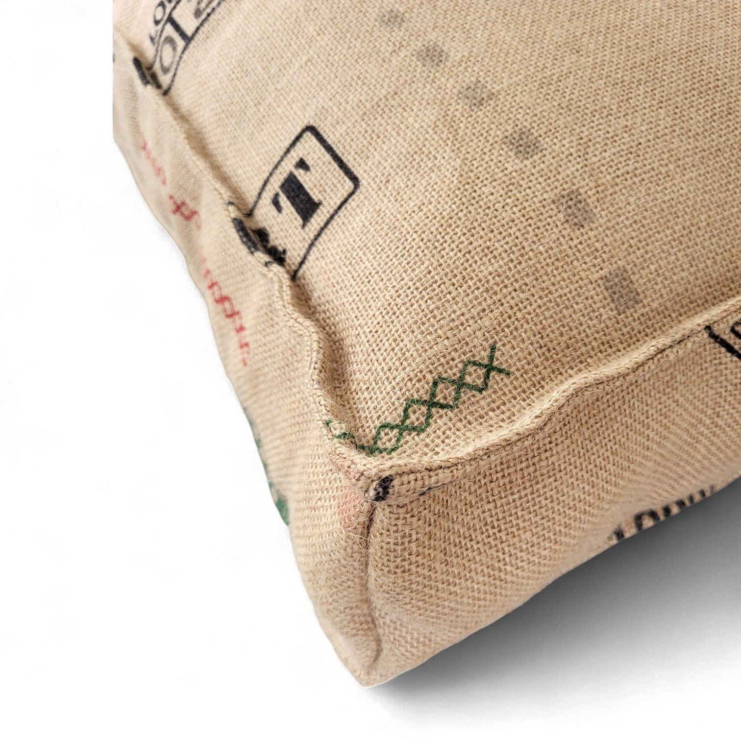 Coffee Jute Floor Cushion