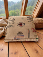 Coffee Jute Floor Cushion