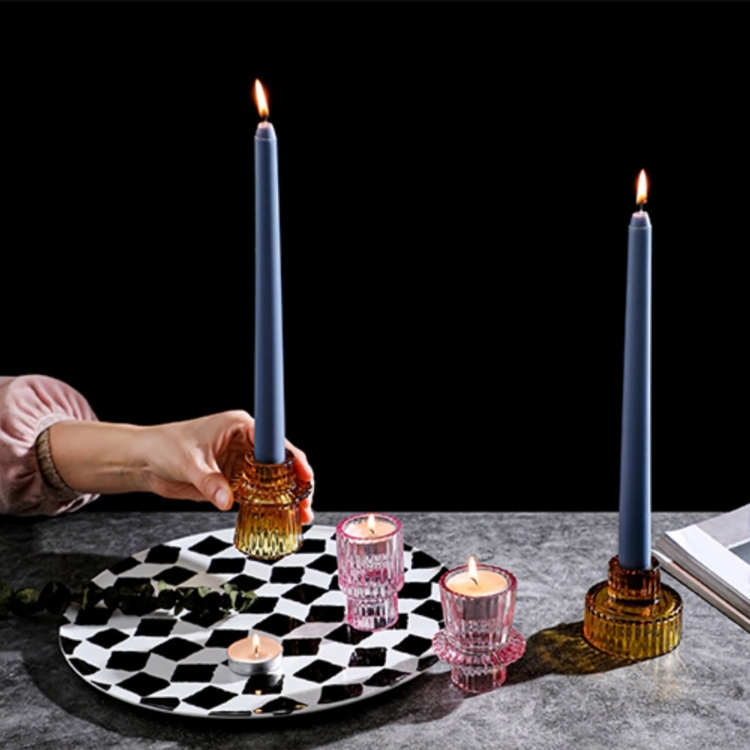 Glass Candle Holder - Multi-Use