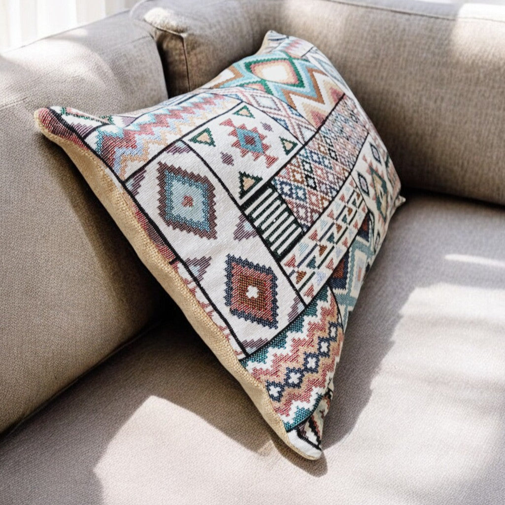 Aztec Blue Cushion Cover 30 x 50