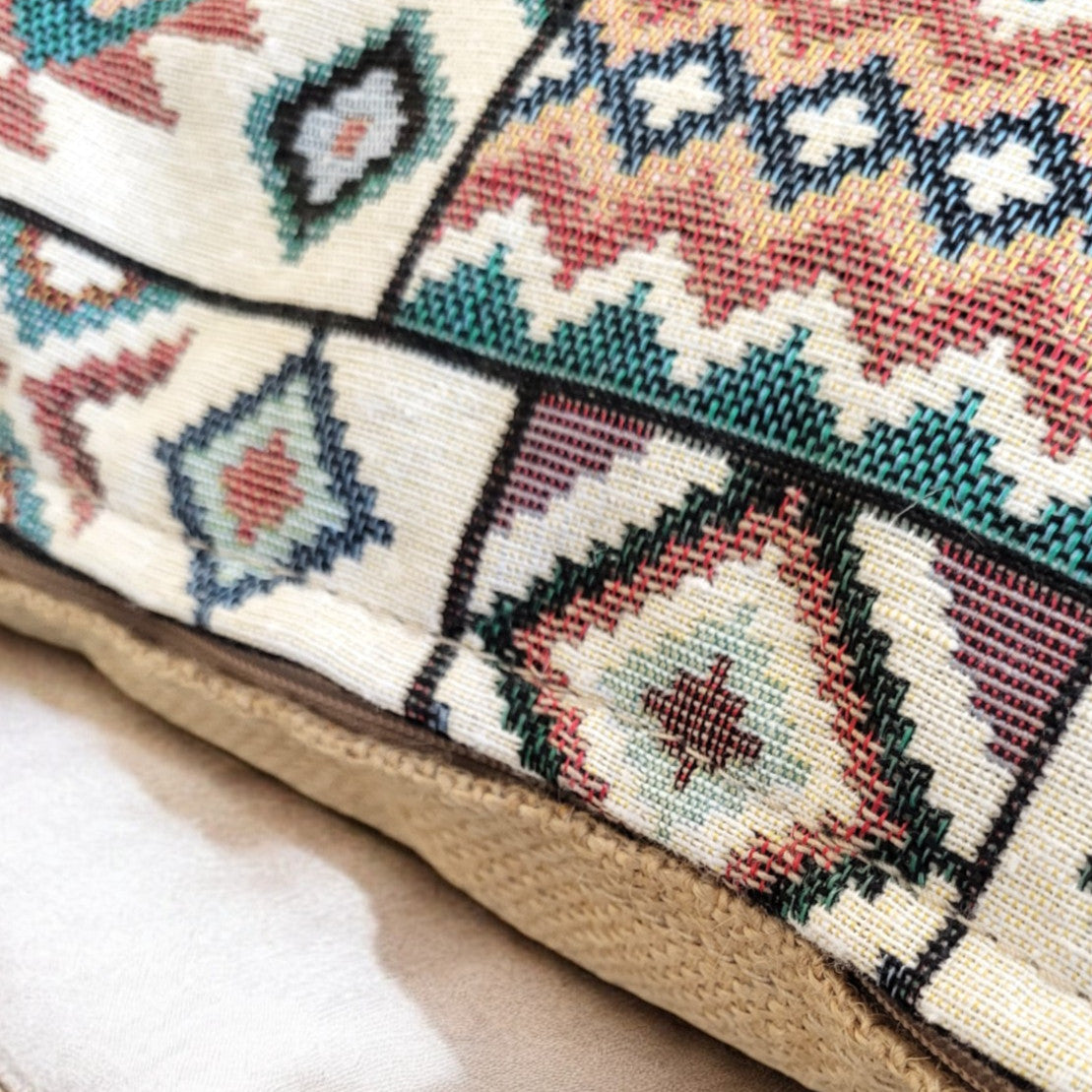 Aztec Blue Cushion Cover 30 x 50