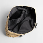 Diamond Weave Straw Tote