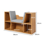 Levede Kids Wooden Toy Box with Seat – Brown Storage Chest