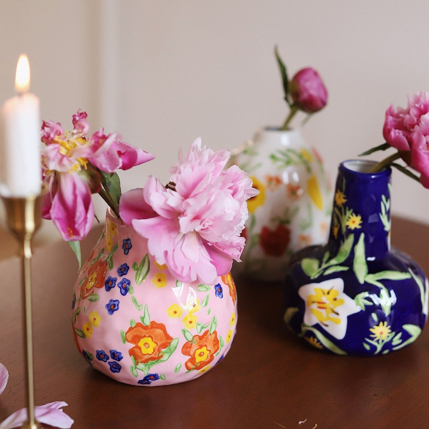 Hand-Painted Ceramic Vase
