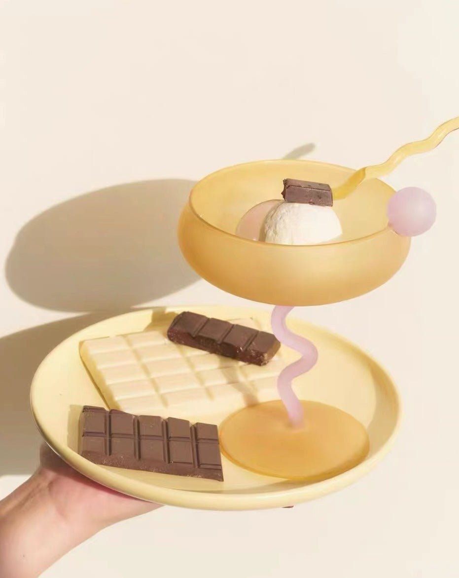 Jelly Bean Wine Glass Set - Whimsical Eclectic Dopamine Cocktail Coupe-1