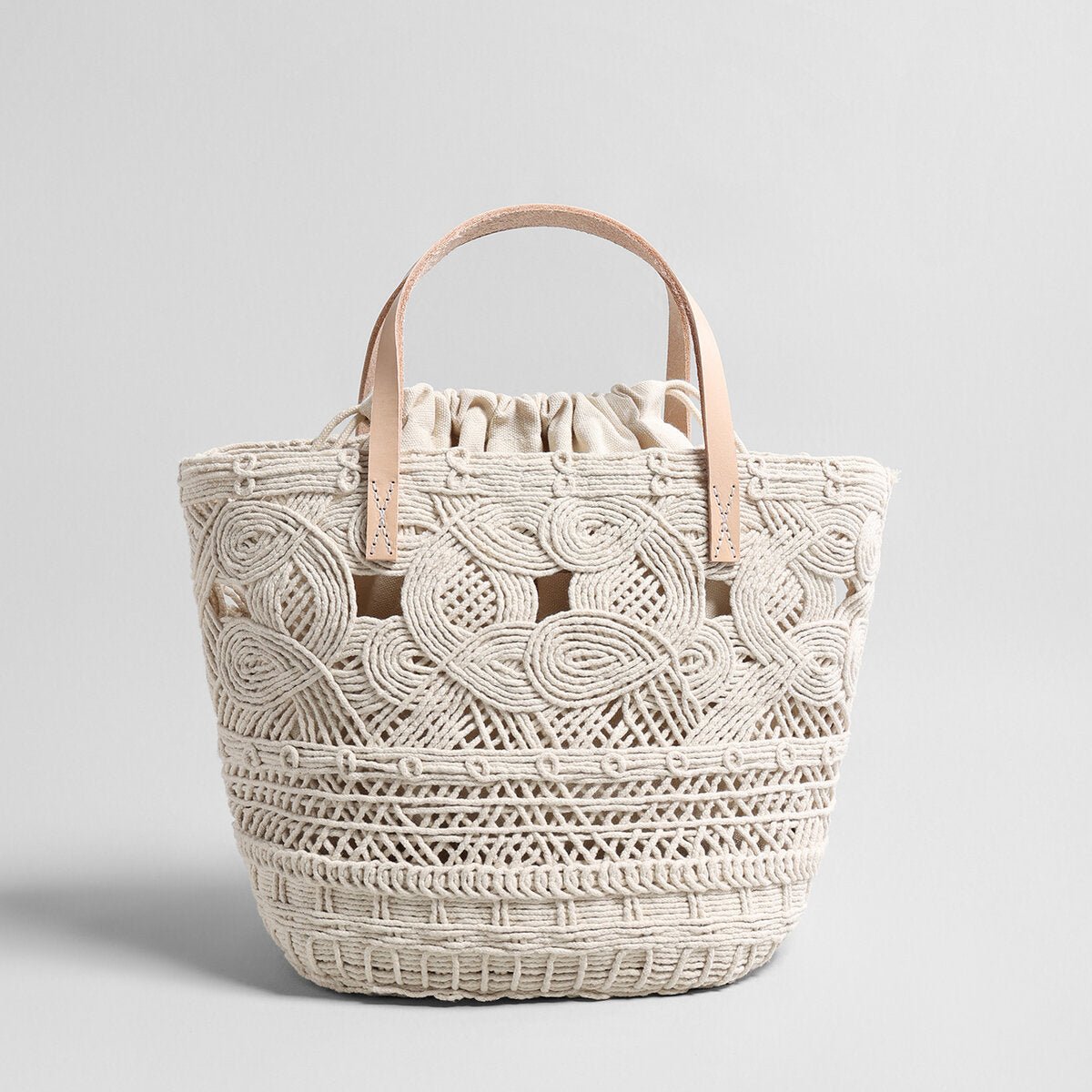 Macramé Basket Tote