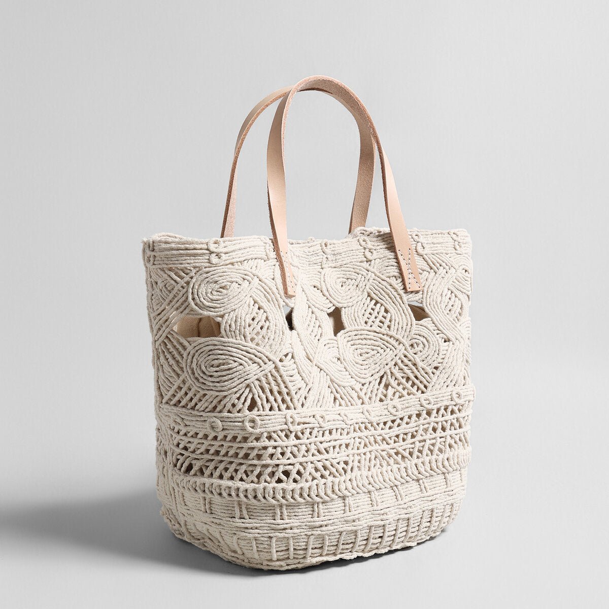 Macramé Basket Tote