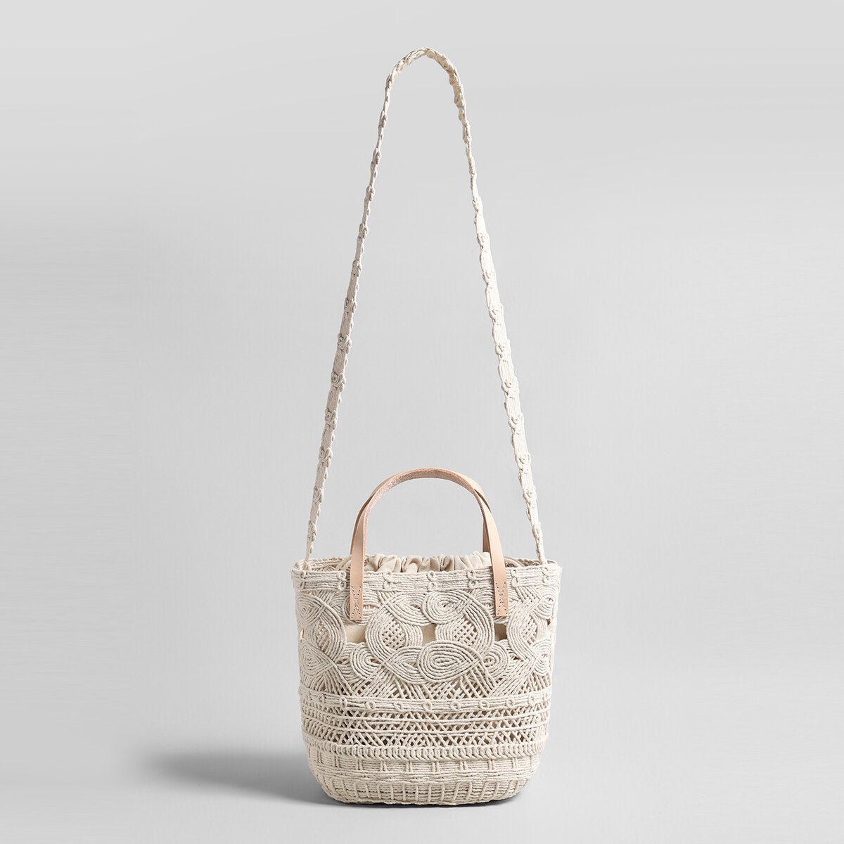Macramé Basket Tote