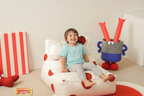 Polka Dot Lady Bug Bean Bag Chair